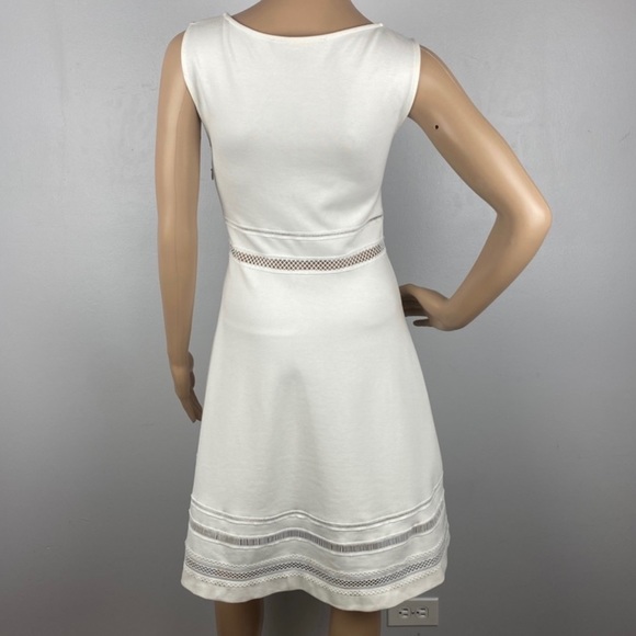 FRENCH CONNECTION WHITE FIT & FLARE MINI DRESS - Picture 8 of 9